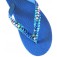 Rubberen Slippers Blue Beads & Rubber